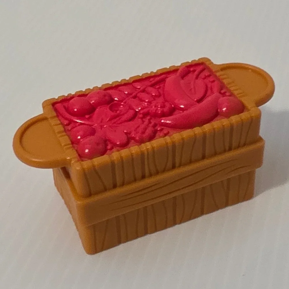 Fisher-Price Little People Toy Food Crate Brown Red Excellent Accessory